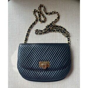 Artbag Italy Black Quilted Chain Shoulder Bag